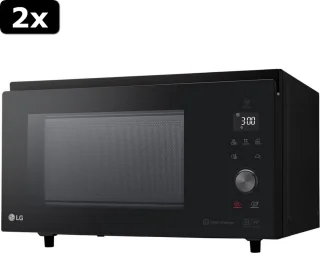 LG NeoChef MJ3965BIB Magnetron 39L Zwart 2x