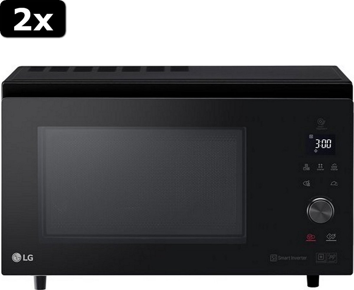 LG NeoChef MJ3965BIB Magnetron 39L Zwart 2x