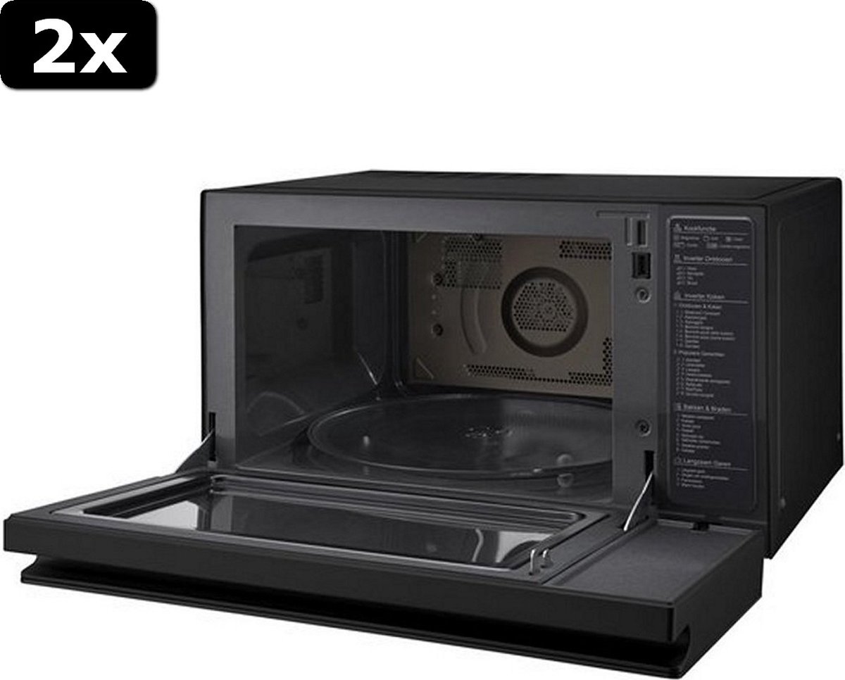 LG NeoChef MJ3965BIB Magnetron 39L Zwart 2x