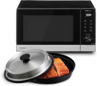 Magnetron grill combi oven 29 liter zwart RVS