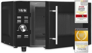 Magnetron met grill 23 liter zwart