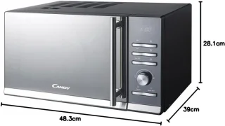 De Magnetron met grill compacte oven 23 liter zwart in één oogopslag