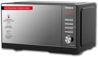 Magnetron met grill en convectieoven 23 liter zwart roestvrij staal