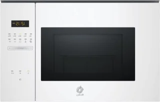 Magnetron met grill en oven, 20 liter, wit glas