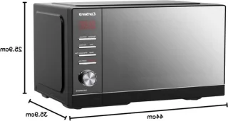 Magnetron met grill en ovencombi, 25 liter, zwart
