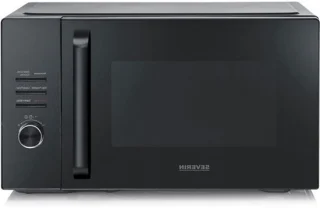 Magnetron met grill, oven en airfryer, 29 liter, zwart