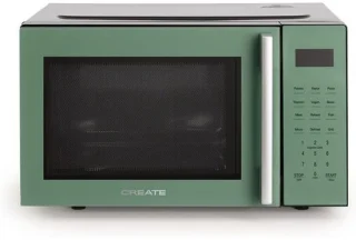 Magnetron met grill, ovenfunctie, 23 liter, groen