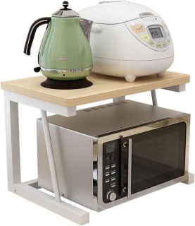 Magnetron opbergrek enkellaags houtkleur