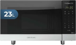 Magnetron-oven 23 liter zwart rvs