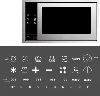 Magnetron sticker set symboolmarkering