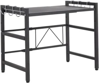 Magnetronhouder 2‑laags keukenrek – koolstofstaal