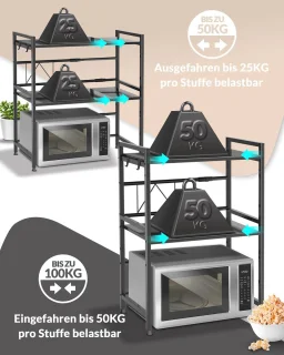 Magnetronrek Staand 3-laags Staal