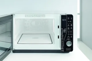 MedahomeStore Vrijstaande Combi Magnetron 25L Zilver