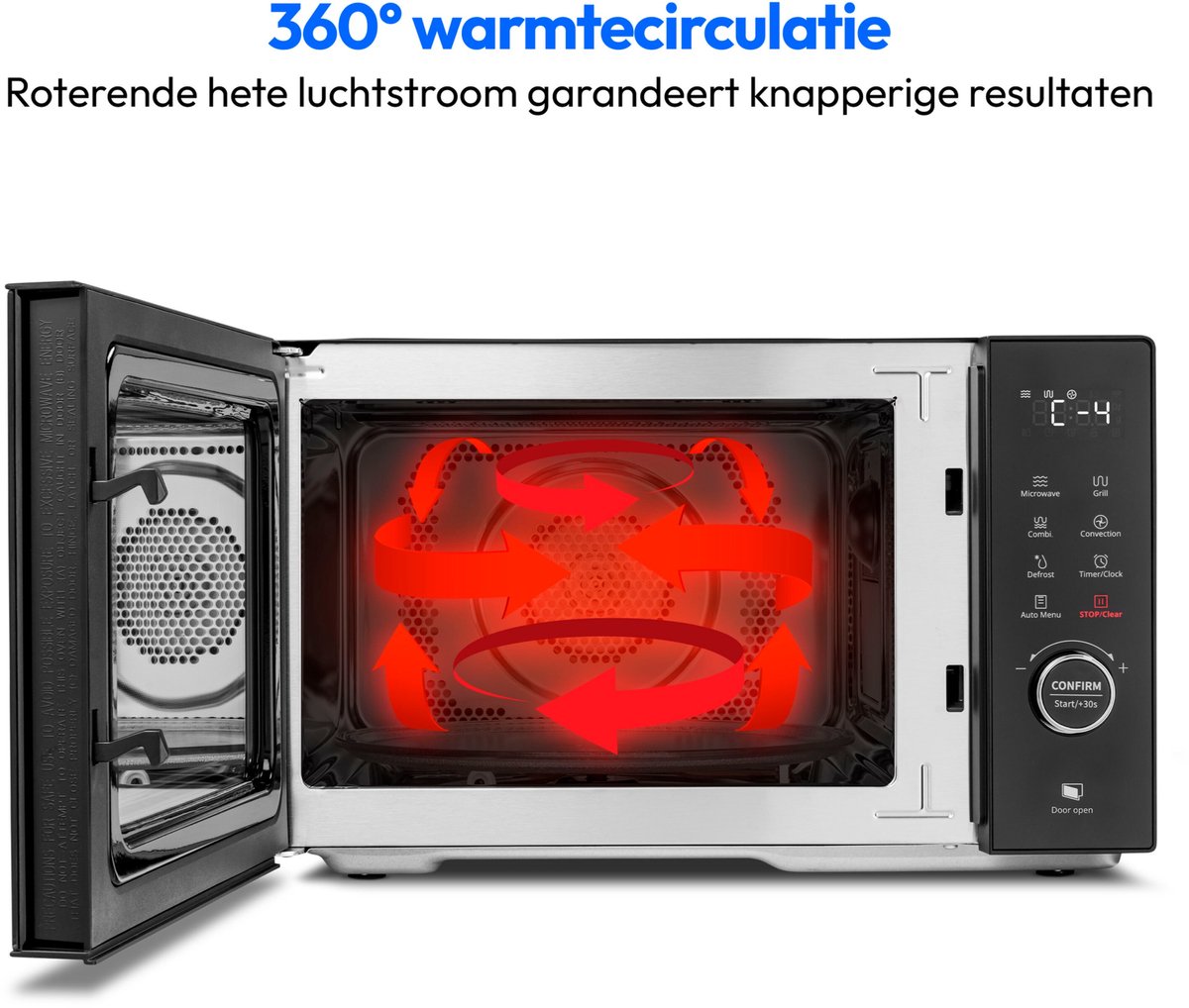 MEDION magnetron MD12031 met grill en convectie 23L staal