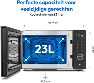 MEDION magnetron MD12031 met grill en convectie 23L staal