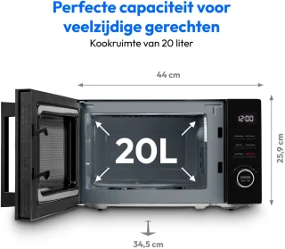 MEDION magnetron met grill MD12021 zwart