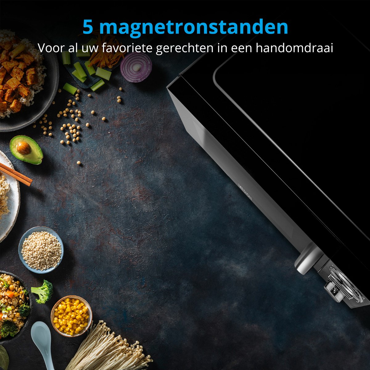 MEDION MD11493 3-in-1 magnetron zwart