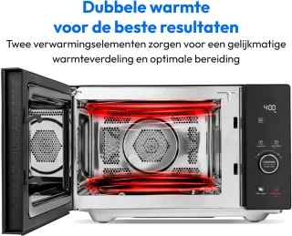 MEDION MD1204 magnetron met grill en heteluchtfunctie 25L RVS