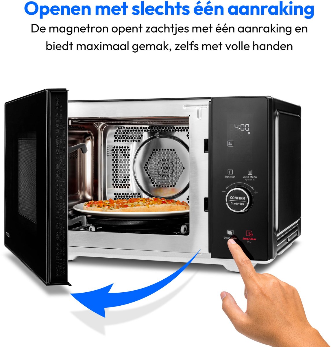 MEDION MD1204 magnetron met grill en heteluchtfunctie 25L RVS