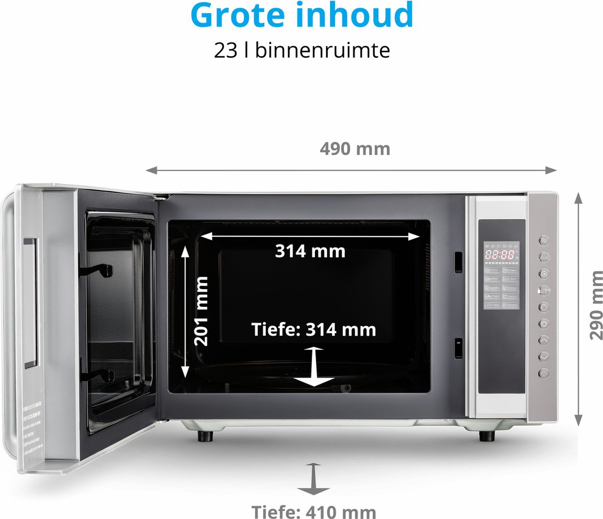 MEDION MD17495 3-in-1 magnetron zilver 23L