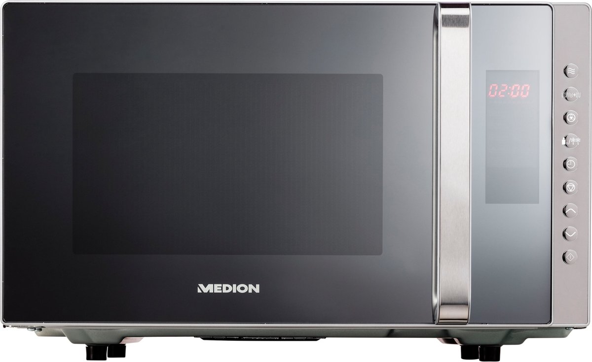 De MEDION MD17495 3-in-1 magnetron zilver 23L in één oogopslag