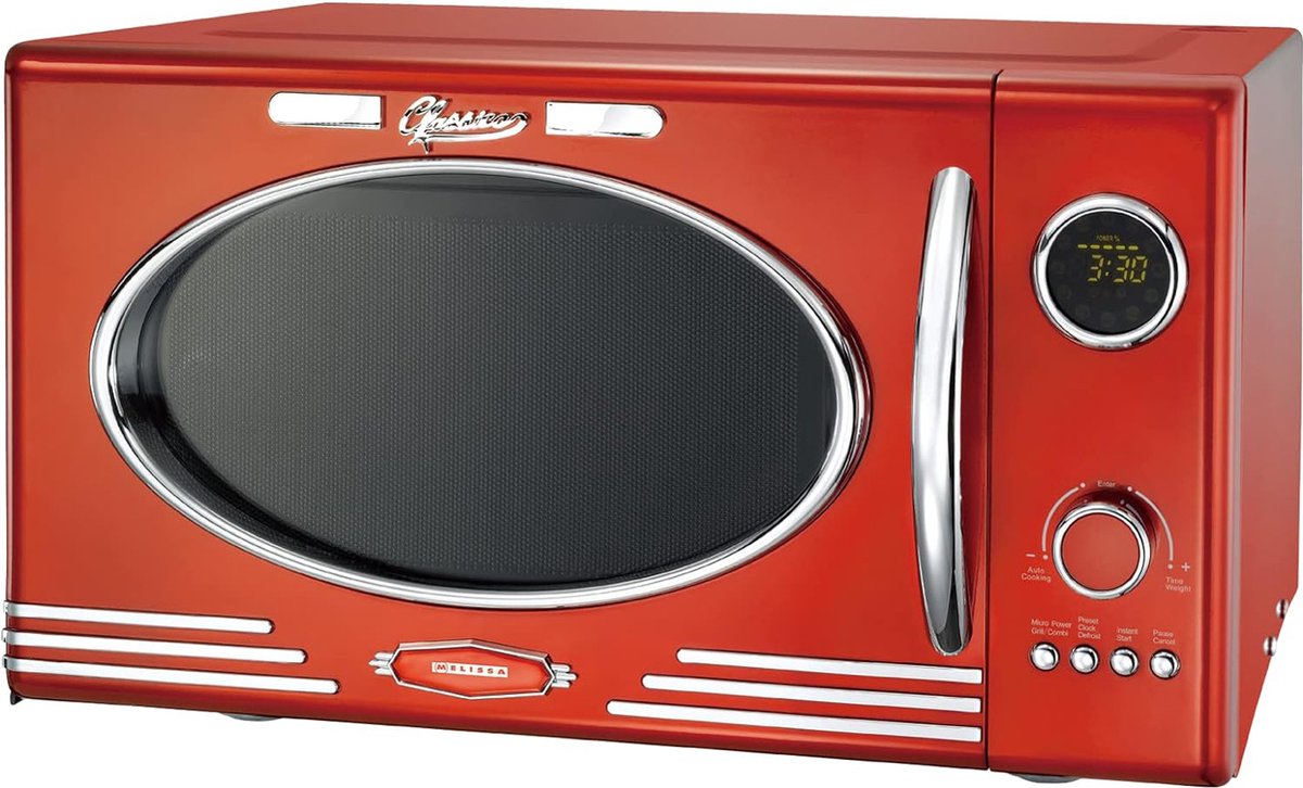 Melissa Solo-Magnetron 23L 800W Retro Rood 16330129