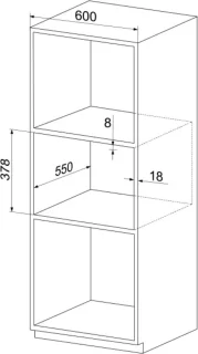 MPM Inbouw Combi Magnetron 25L Zwart