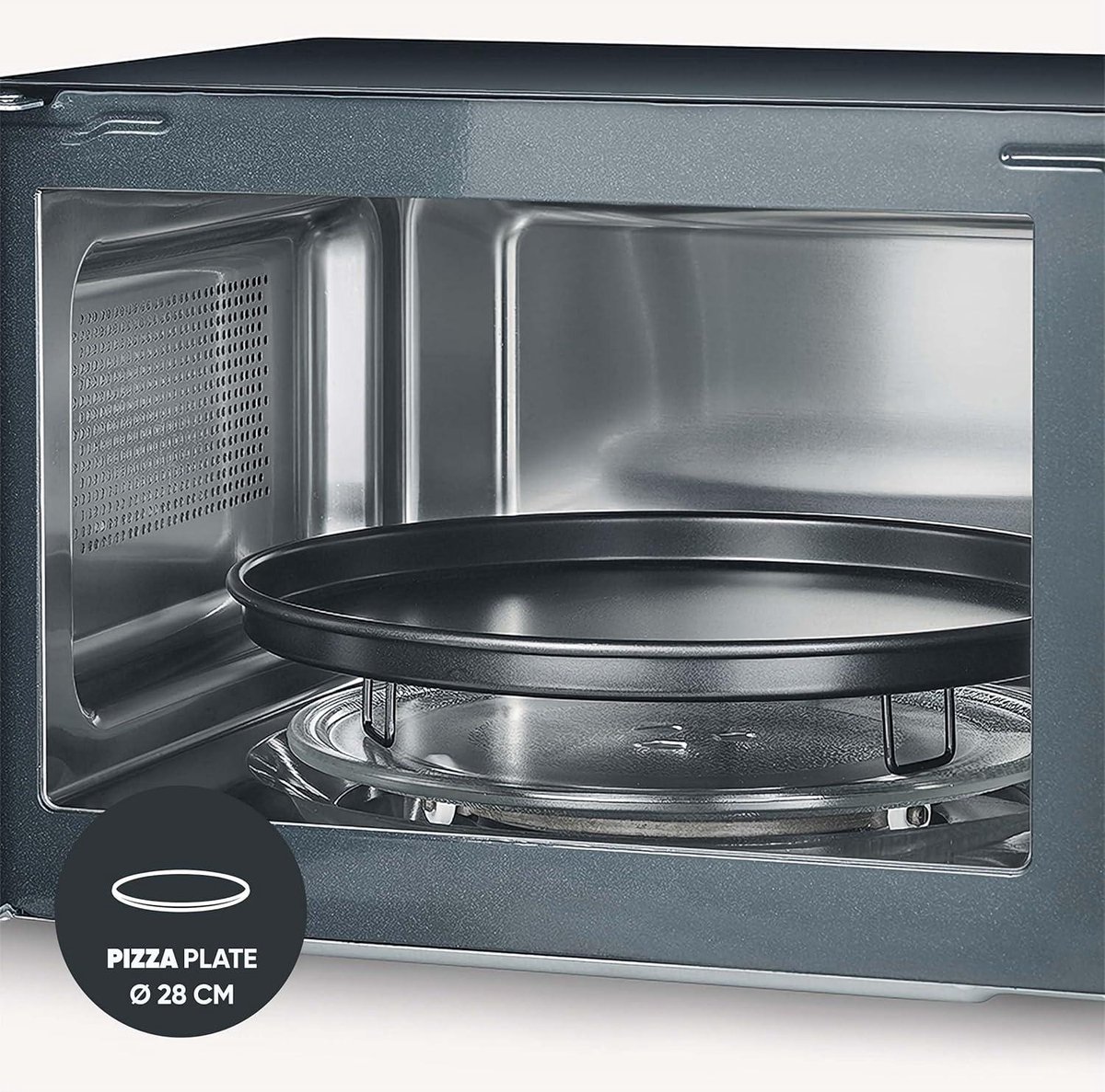 MW 7752zwart 3-in-1 Minioven Magnetron Grill