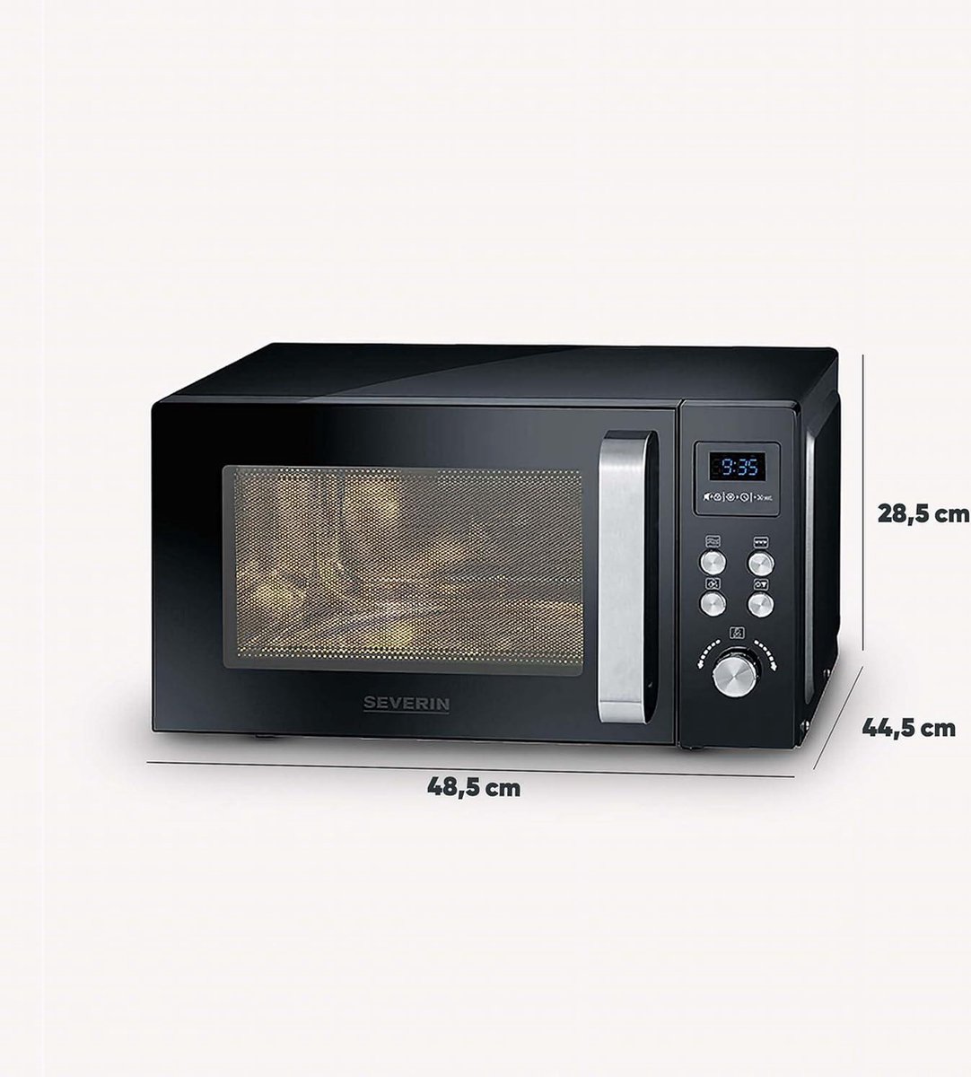 MW 7752zwart 3-in-1 Minioven Magnetron Grill