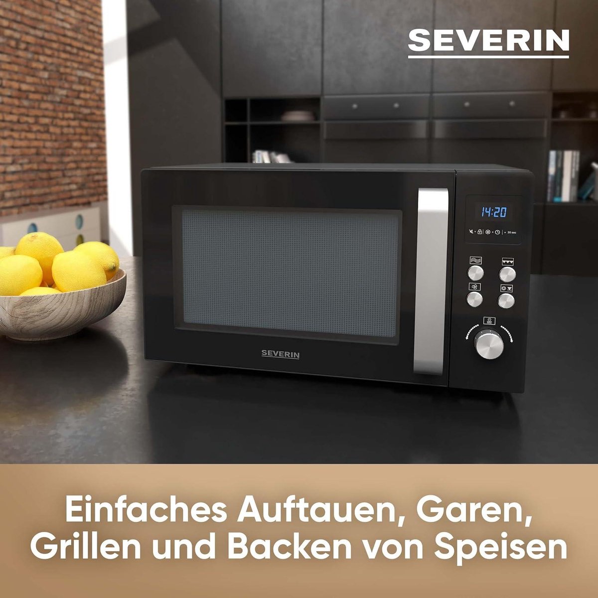 MW 7752zwart 3-in-1 Minioven Magnetron Grill