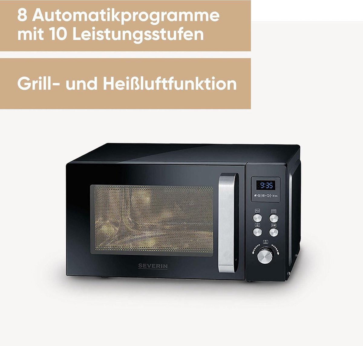 MW 7752zwart 3-in-1 Minioven Magnetron Grill