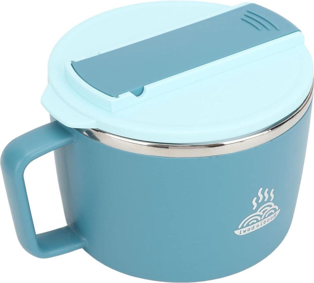 De Pastakom magnetron 1200 ml roestvrij staal blauw in één oogopslag