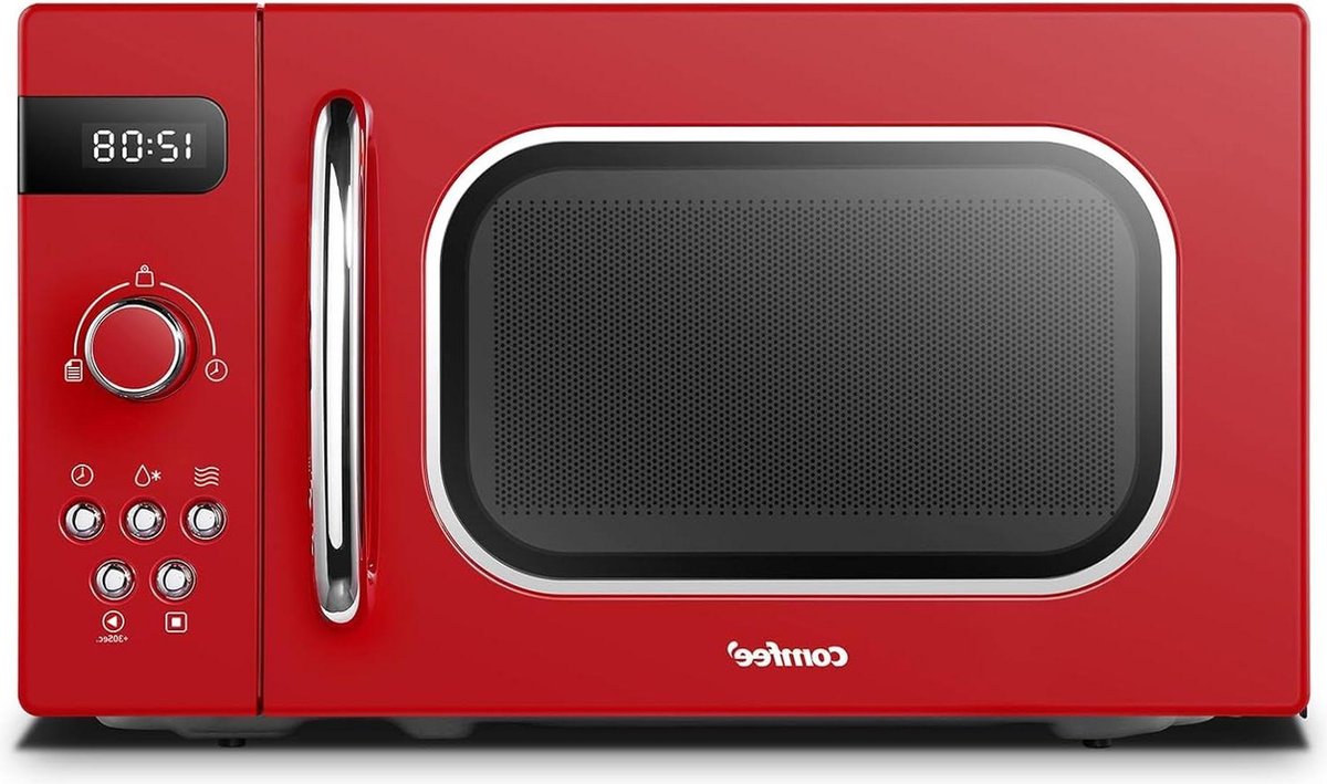 De Retro Magnetron 20L 800W Rood in één oogopslag