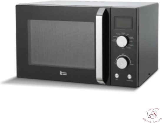 Royal Swiss Aanrechtblad Grill-Microgolfoven 30L Zwart/RVS