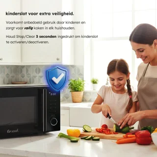 Saaf Combi-magnetron 25L Vrijstaand Zwart