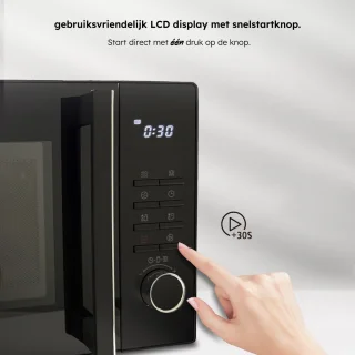 Saaf Combi-magnetron 25L Vrijstaand Zwart