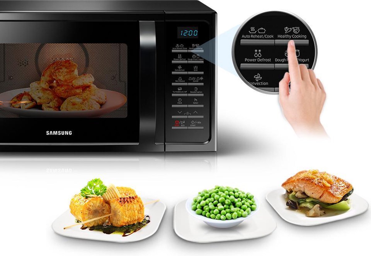 Wat vinden we goed aan de Samsung MC28H5015CK/EF magnetron Ebony Black