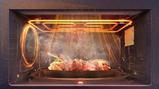 Samsung MC35R8058CC Combi-magnetron Zwart