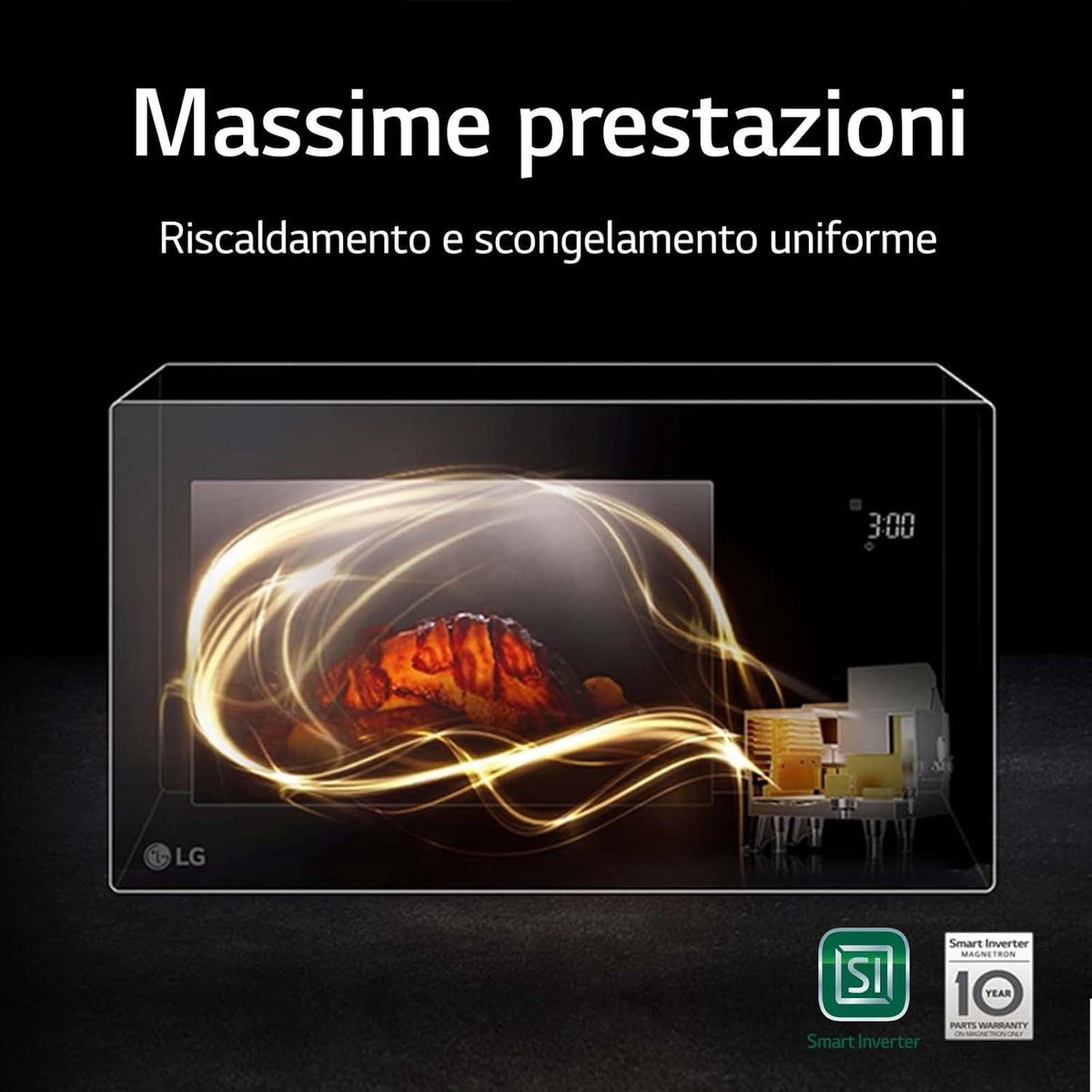 Samsung MH6336GIB NeoChef Forno Microonde 23L Nero