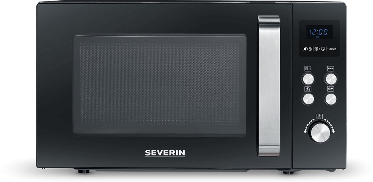De Severin MW 7752 Magnetron Combi 25L Zwart/Zilver in één oogopslag