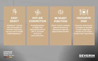 Severin MW 7752 Magnetron Combi 25L Zwart/Zilver