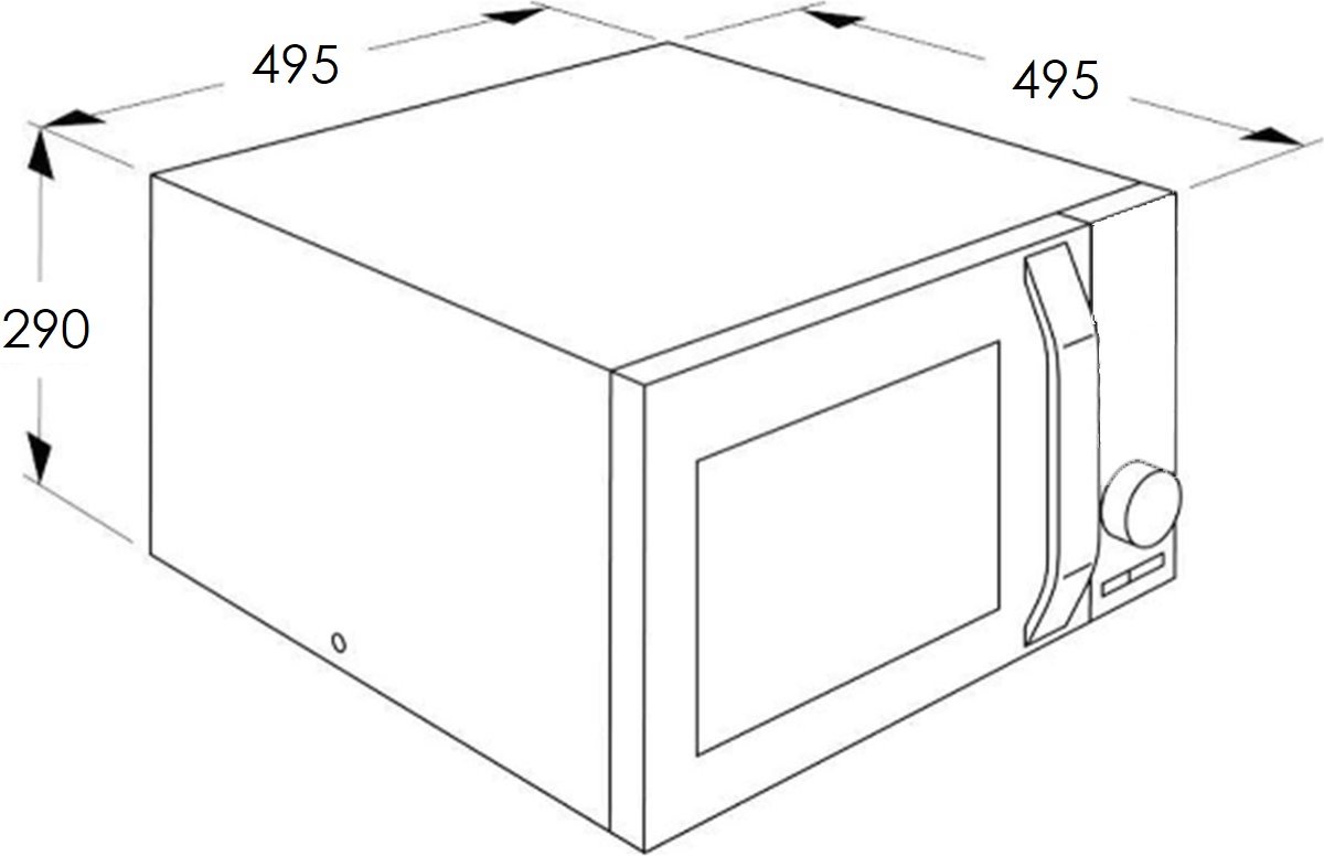 Severin MW 7777 Combi-magnetron RVS 25L