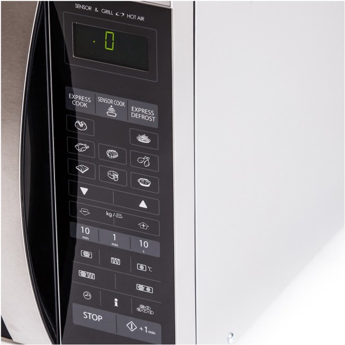 Sharp R-971INW Combi-magnetron Zilver