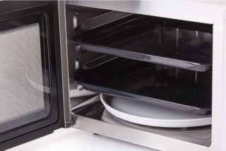 Sharp R-971INW Combi-magnetron Zilver
