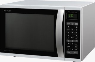 Sharp R-971INW Combi-magnetron Zilver