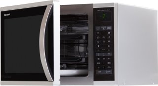 Sharp R-971INW Combi-magnetron Zilver