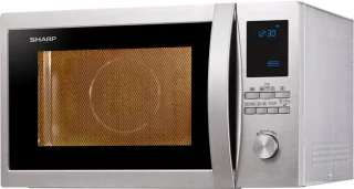 Sharp R-982 STWE combi-magnetron RVS vrijstaand