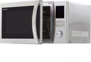 Sharp R-982 STWE combi-magnetron RVS vrijstaand
