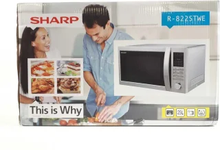 Sharp R822STWE Combi-magnetron RVS