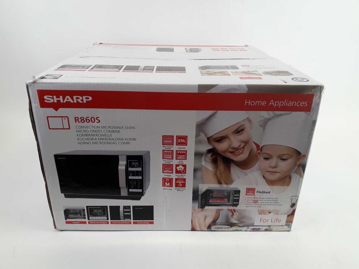 Sharp R860S Combi-magnetron Zilver